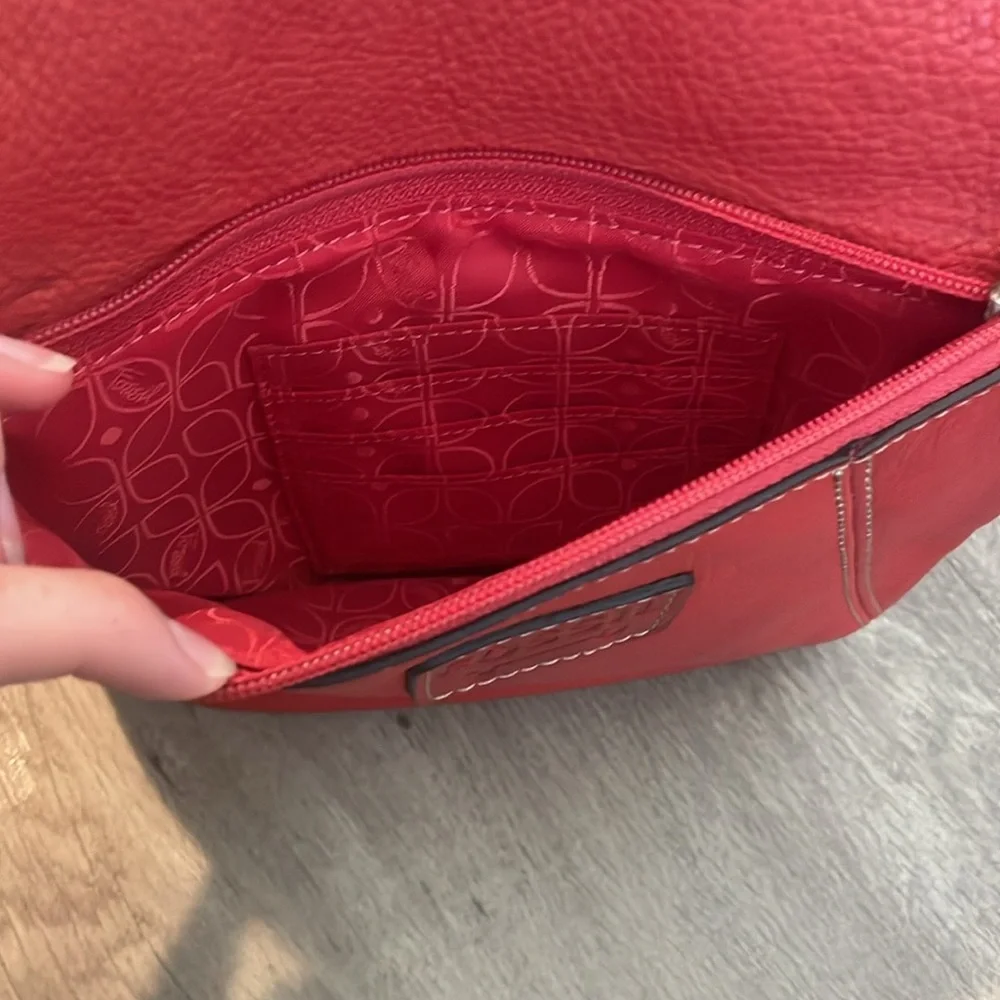 Orange Leather Fossil Bag - Picture 7 of 10